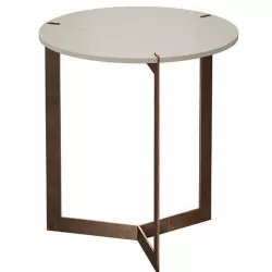 Kace White Marble End Table Crate and Barrel 3D model