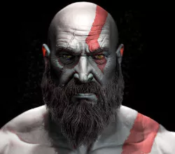 Kratos fan art 3d model 3D model