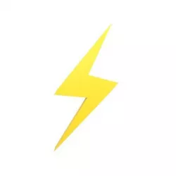 Lightning Emblem v1 001 Low-poly 3D model