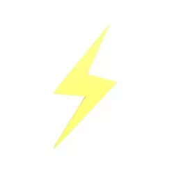 Lightning Emblem v1 002 Low-poly 3D model