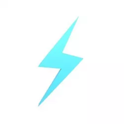 Lightning Emblem v1 003 Low-poly 3D model