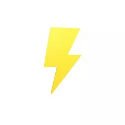 Lightning Emblem v2 001 Low-poly 3D model