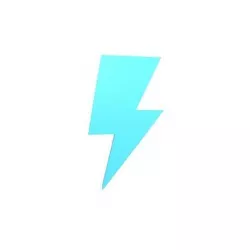 Lightning Emblem v2 002 Low-poly 3D model