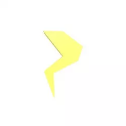 Lightning Emblem v4 002 Low-poly 3D model