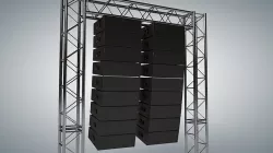 Line Array Concert Sound Speaker System Scaffolding with Truss 3D model