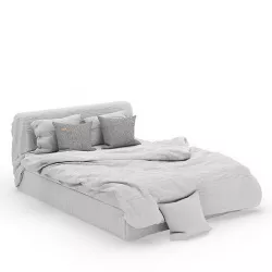 Linen Bedding Set v1 3D model