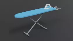 Low Poly Cartoon Ironing Board Low-poly 3D model