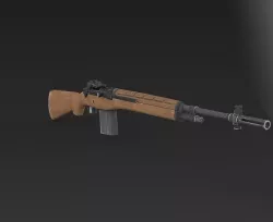 M14 gun 3D model