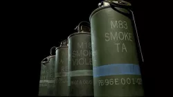 M18 and M83 Smoke Grenades Low-poly 3D model