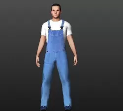 Male charactere 3D model