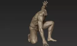 Male Full Body Sculpt Pose 5 3D model
