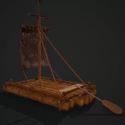 Medieval Raft 3D model