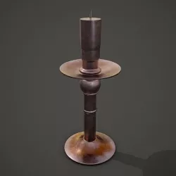 Medieval Style Candle Holder Version 01 3D model
