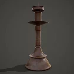 Medieval Style Candle Holder Version 02 3D model