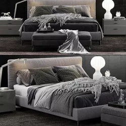 Minotti Andersen Bed 3D model
