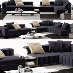 Minotti Freeman Sofa 2 3D model