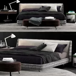 Minotti Spencer Bed 3D model