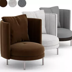 Minotti Torii bergere 3D model
