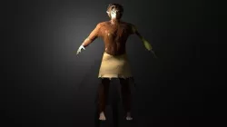 Monkey man 3d model Low-poly 3D model