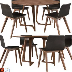 Morph Chair And Twist Table 3D model