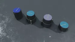 Neve 31102 Console Audio Knobs 3D model