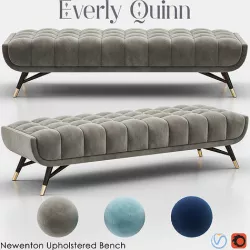 NEWENTON Upholstered Bench 3D model