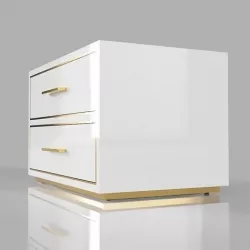 Nightstand with 2 drawers 3D model