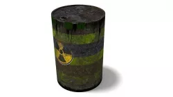 Nuke barrel Low-poly 3D model