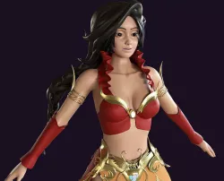 Nura Elf queen 3D model