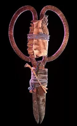 Old Antique Scissor Low-poly 3D model