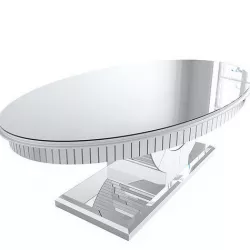 Oval Mirrored Dining Table 3D model