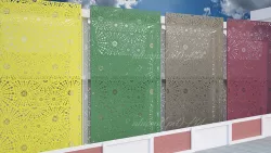 Peacock Pattern CNC Panel  3D model