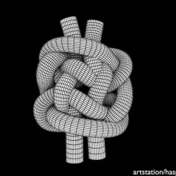 plafond knot Low-poly 3D model