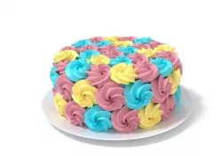 Rainbow Cake 2 3D model