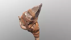 Real Primitive Axe - Hand tool Low-poly 3D model