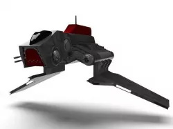 Republic Shuttle Low-poly 3D model