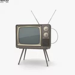 Retro TV 3D model