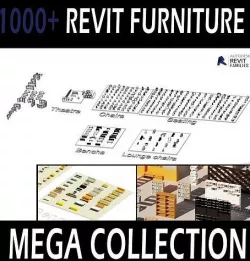 Revit furniture families collection  3D model
