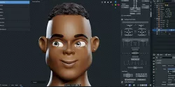 Rigged Character Man - Adisa - Blender Cycles And Eevee 3D model
