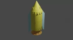 rocket 3D model