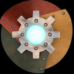 Rustic Chrome Icon 3D model