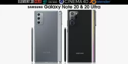 Samsung Galaxy Note 20 and 20 Ultra 3D model