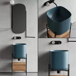 Scarabeo Ceramiche Diva Floor-standing Vanity Unit Set 2 Low-poly 3D model