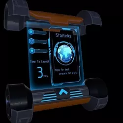 Sci-Fi Drone Scroll Messenger 3D Model Low-poly 3D model