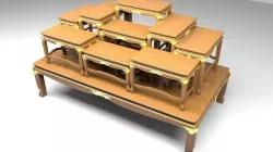 Set of Altar table 3D model