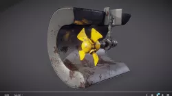 Ship Propeller system Low-poly 3D model