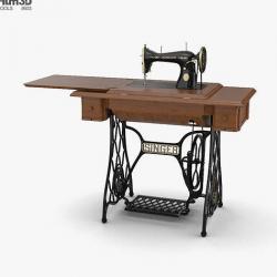 Sewing Machine Desk 3D model