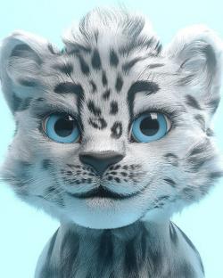 Snow Leopard 3D model