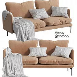 Sofa Haven Auburn Velor 3D model