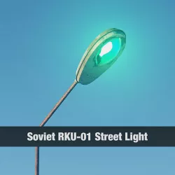 Soviet RKU-01 Street Light Low-poly 3D model